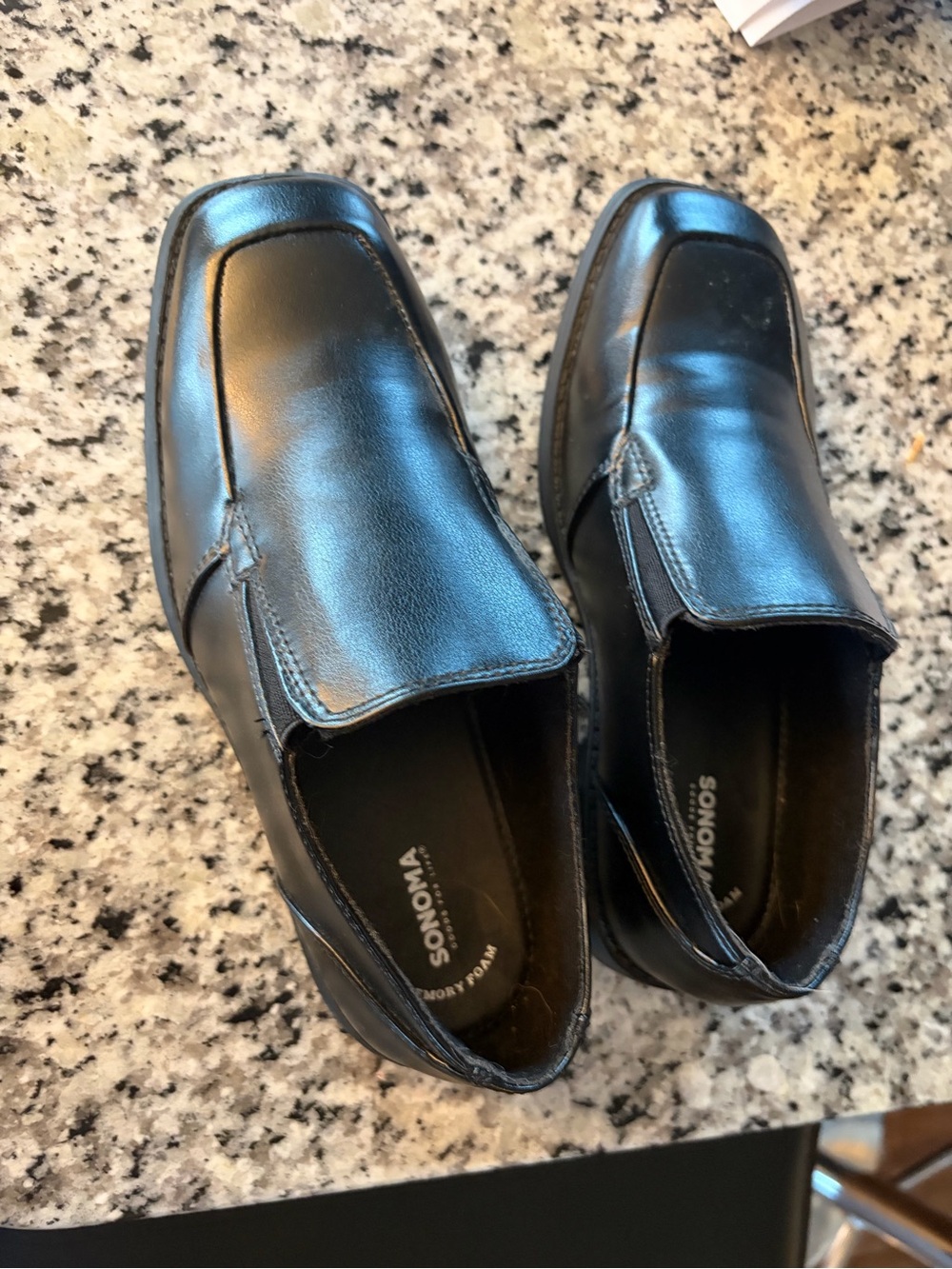 Kohl's Sonoma Black Slip-On Dress Loafers